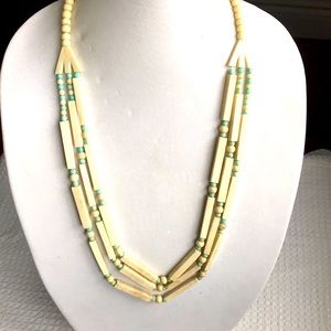 3/$30 Vintage Ethnic Bone Necklace